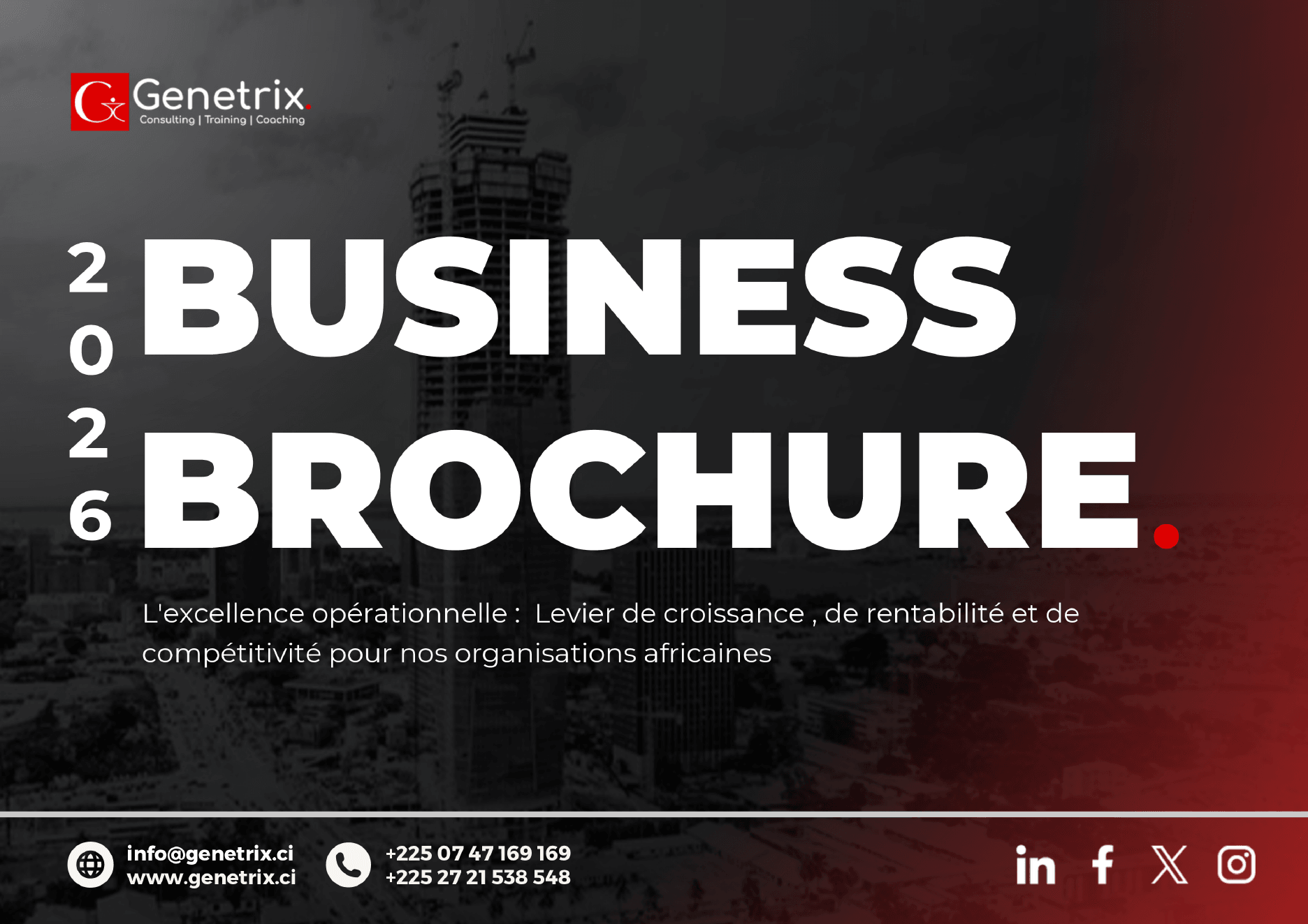 Couverture intégrale de Brochure de présentation GENETRIX